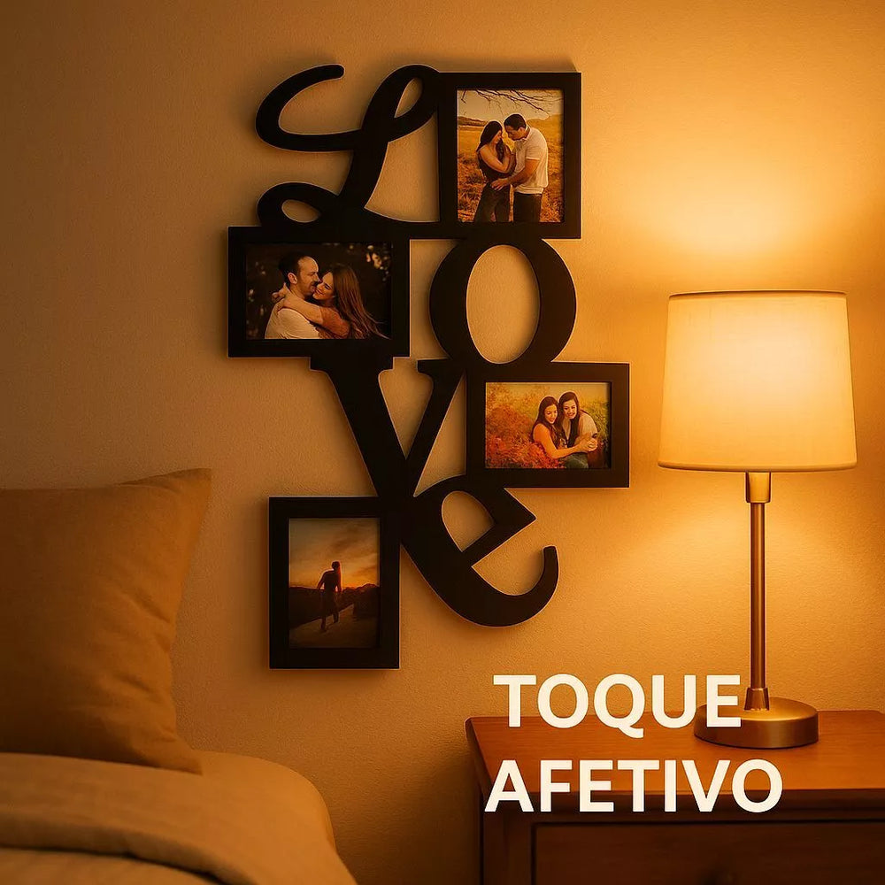 Éternité Love™ – Mural de Memórias do Amor - 4 Fotos 10x15 - Mōva Decor — vista principal do produto | Mova Decor