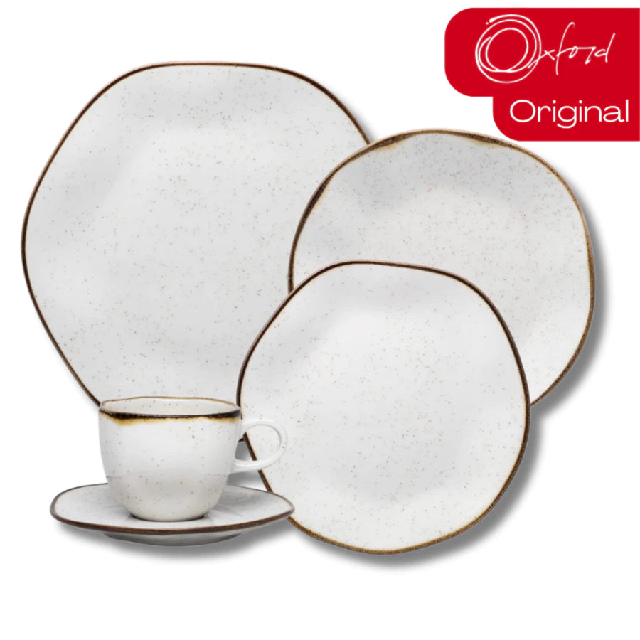 Aparelho de Jantar e Chá Porcelana Ryo Maresia Oxford | Mōva Decor
