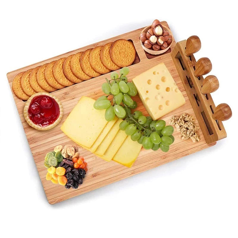 Élégance Gourmet™ – Tábua para Queijos e Frios Premium - Mōva Decor