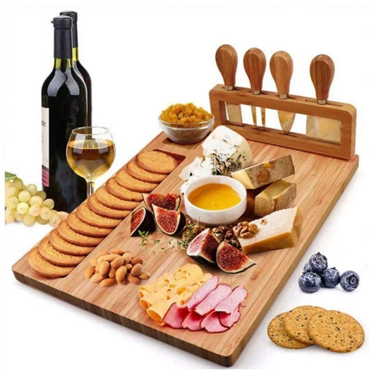 Élégance Gourmet™ – Tábua para Queijos e Frios Premium - Mōva Decor