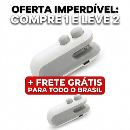FreshLock Duo™ – Mini Seladora Portátil 2 em 1 USB - COMPRE 1 E LEVE 2