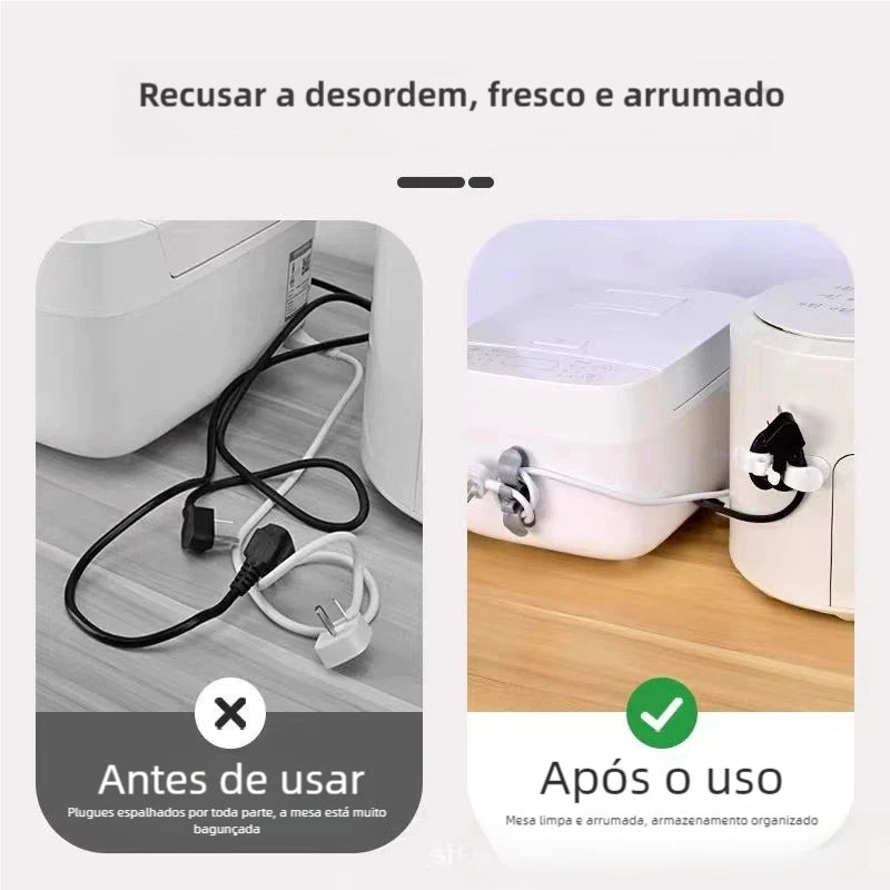 Organizador de Cabos Multifuncional Mōva — detalhe do acabamento | Mova Decor