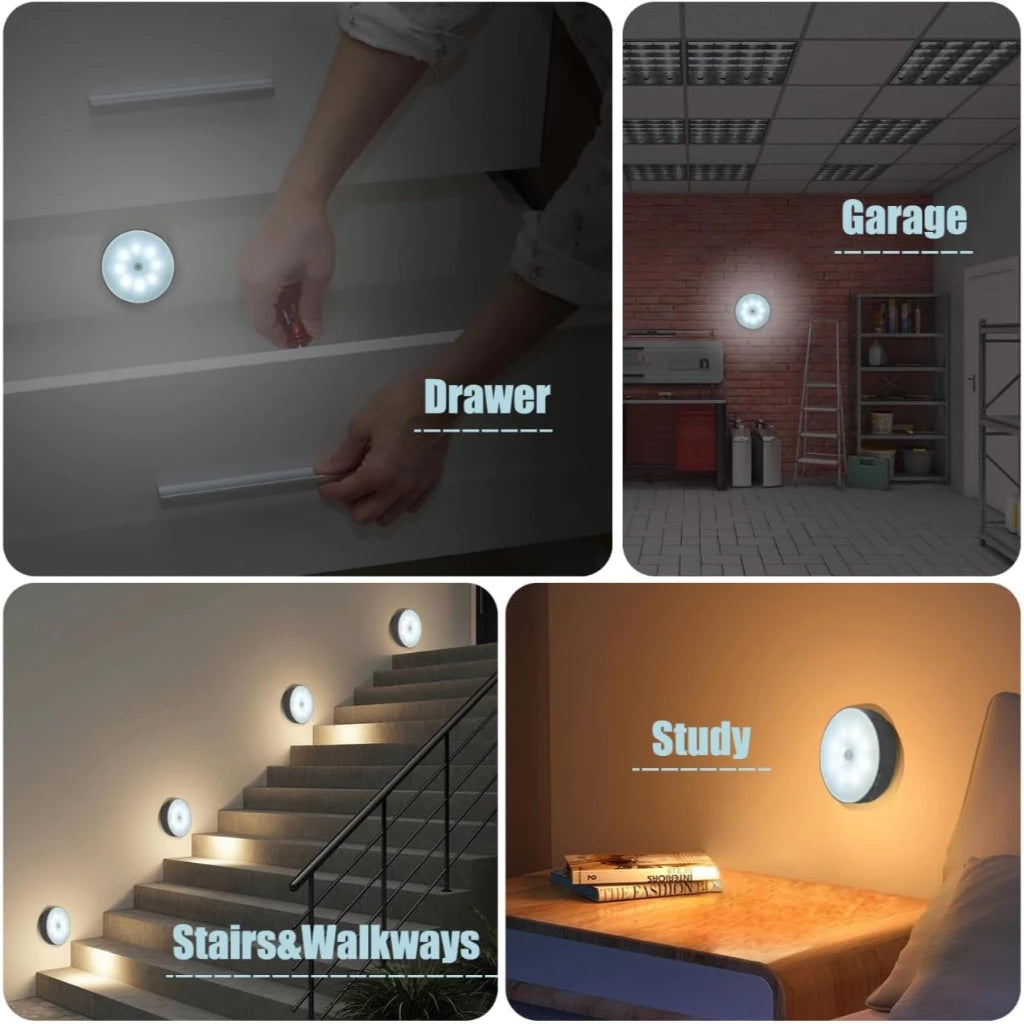 LumiSense™ – Luminária LED Inteligente Sem Fio com Sensor de Presença
