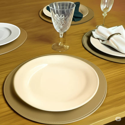 Jogo Americano Courino Dupla Face com Suplat Mesa Posta Premium – Mōva Decor