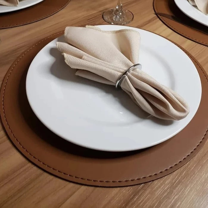 Jogo Americano Courino Dupla Face com Suplat Mesa Posta Premium – Mōva Decor