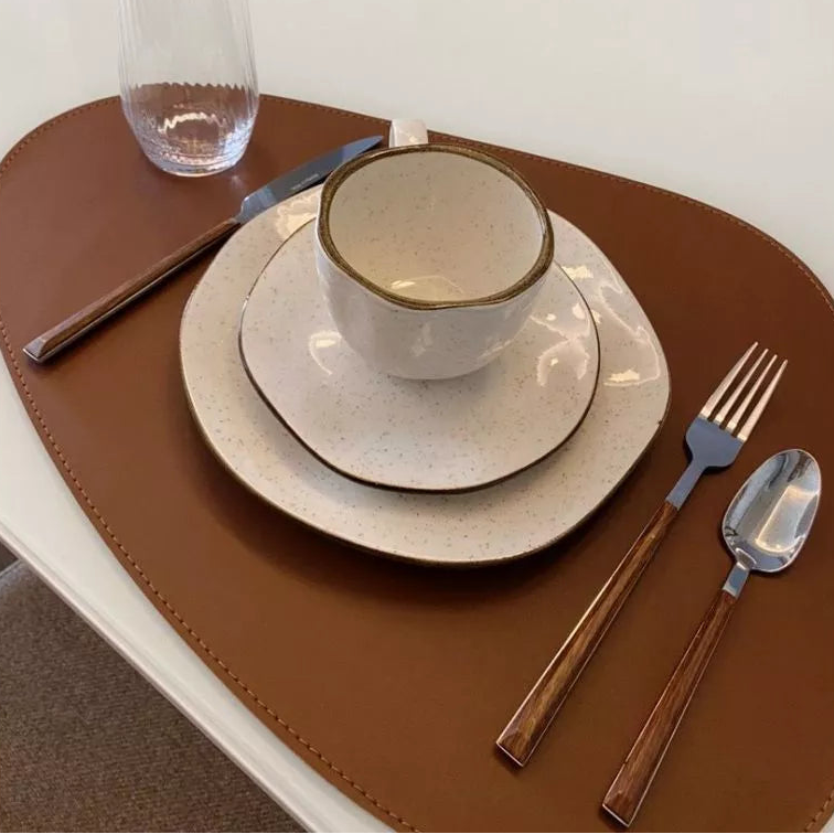 Mesa Nobre Courino – Kit Jogo Americano Premium Decorativo com 6 peças + Porta Copos de BRINDE