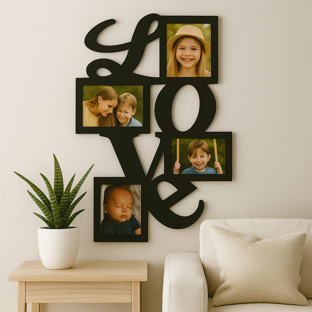 Éternité Love™ – Mural de Memórias do Amor - 4 Fotos 10x15 - Mōva Decor — detalhe do acabamento | Mova Decor