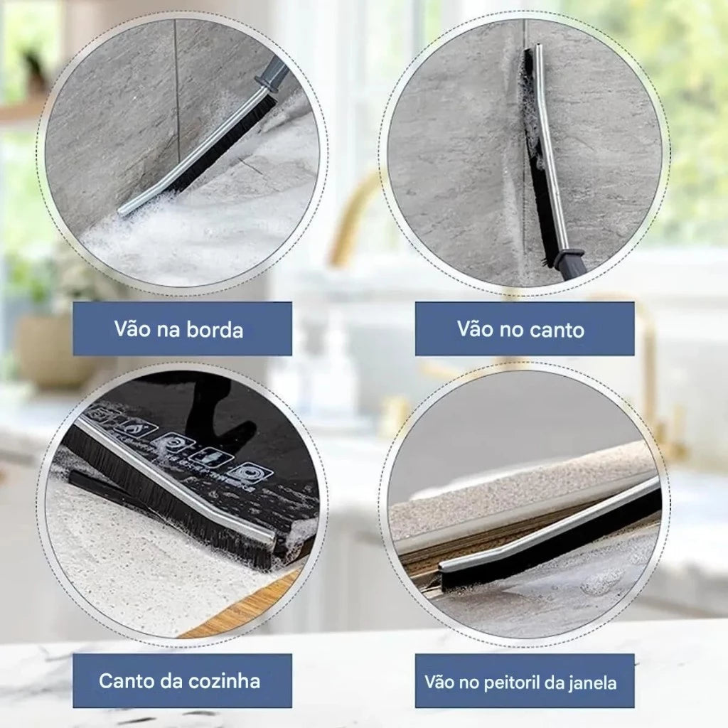 Limpeza Total™ – Escovas para Cantos Difíceis