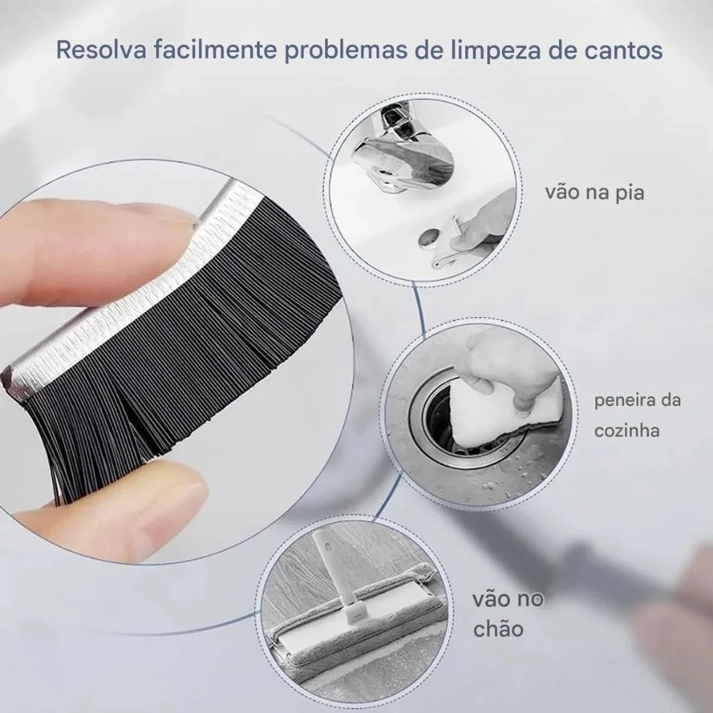 Limpeza Total™ – Escovas para Cantos Difíceis