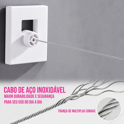 RetractLine™ Varal Retrátil - Mōva Decor