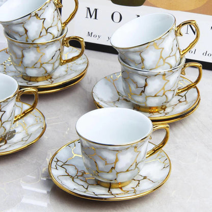 Xícaras de Café em Porcelana - 12 Peças