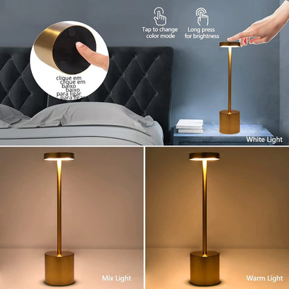 Luminária de Mesa Lumière Touch™ Recarregável LED
