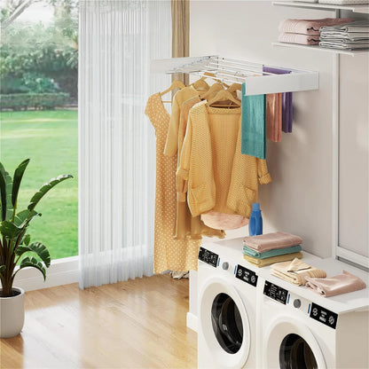 Varal Retrátil Dobrável de Parede MagicLine – Compacto e Inteligente - Mōva Decor