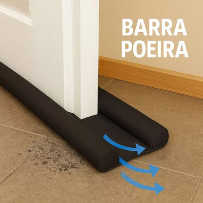 VedaTudo™ – Rolinho Duplo Ajustável para Porta (Anti Vento, Poeira e Insetos)