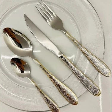 Maison Royale™ – Coleção de Talheres Premium - 24 Peças