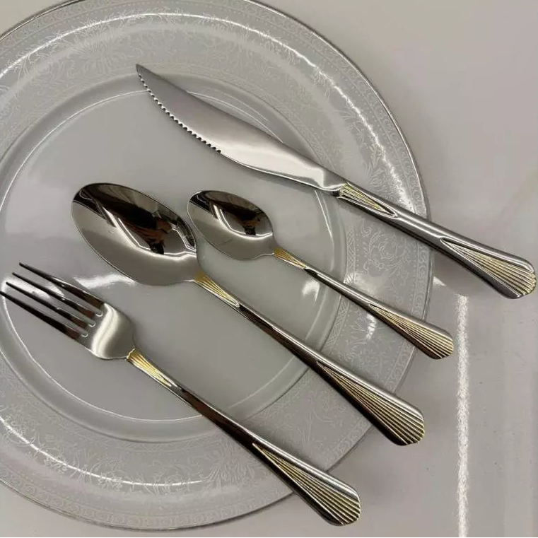 Maison Royale™ – Coleção de Talheres Premium - 24 Peças — referência de uso no ambiente | Mova Decor