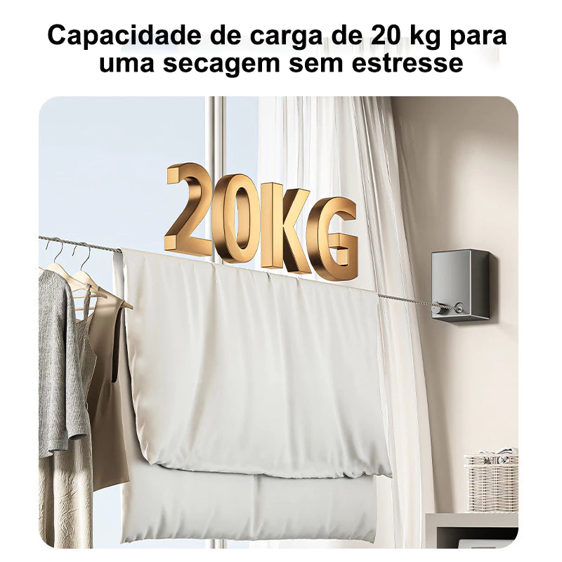 RetractLine™ Varal Retrátil - Mōva Decor