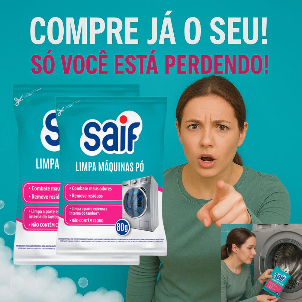 Limpa Máquina de Lavar Roupa Saif - Mōva Decor