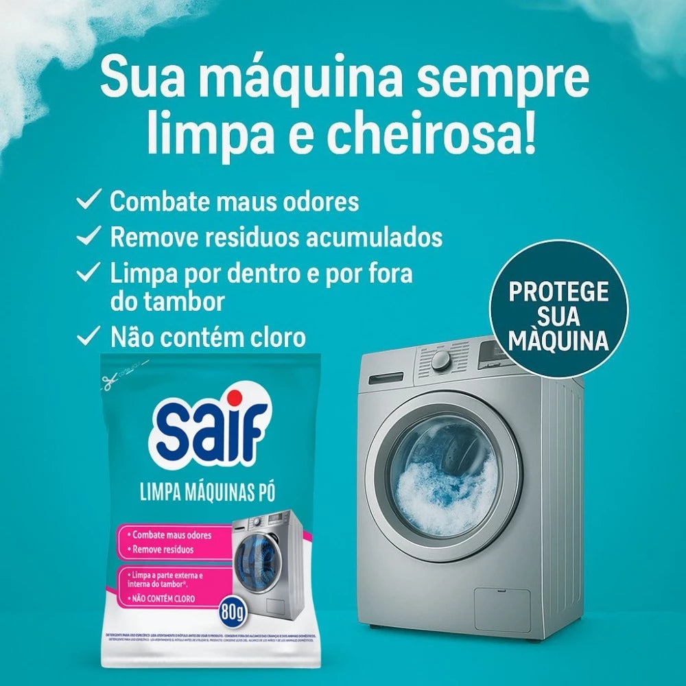 Limpa Máquina de Lavar Roupa Saif - Mōva Decor