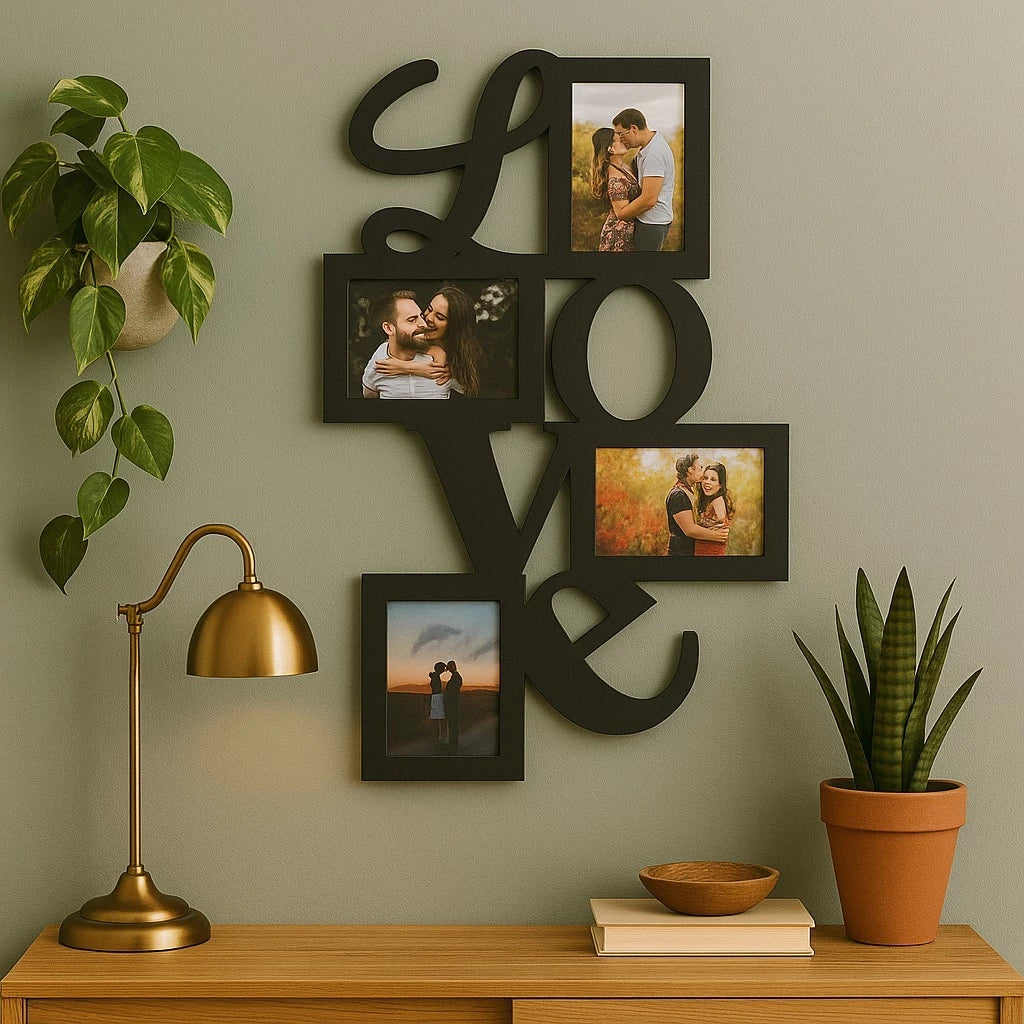 Éternité Love™ – Mural de Memórias do Amor - 4 Fotos 10x15 - Mōva Decor
