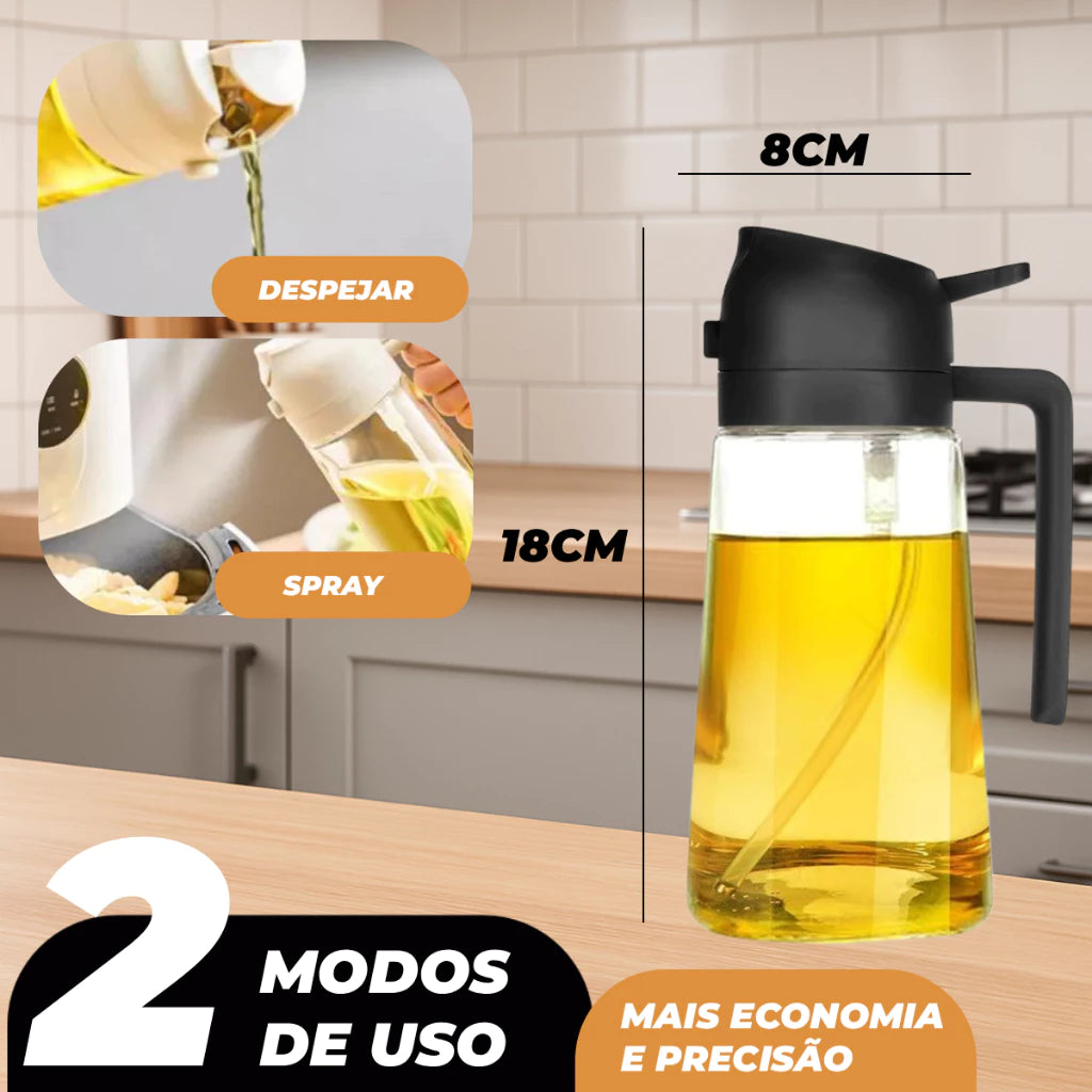 COMPRE 1 e LEVE 2 - ChefSpray™ – Galheteiro Spray 2 em 1 para Azeite e Vinagre 470ml