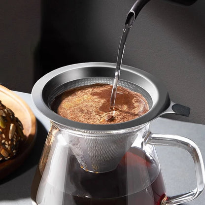 Coador De Café Inox 103 Premium - Com Pegador em Silicone - Mōva Decor