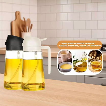 COMPRE 1 e LEVE 2 - ChefSpray™ – Galheteiro Spray 2 em 1 para Azeite e Vinagre 470ml