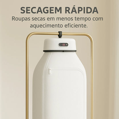 Secador de Roupas Portátil com Temporizador – Compacto, Eficiente e Fácil de Usar