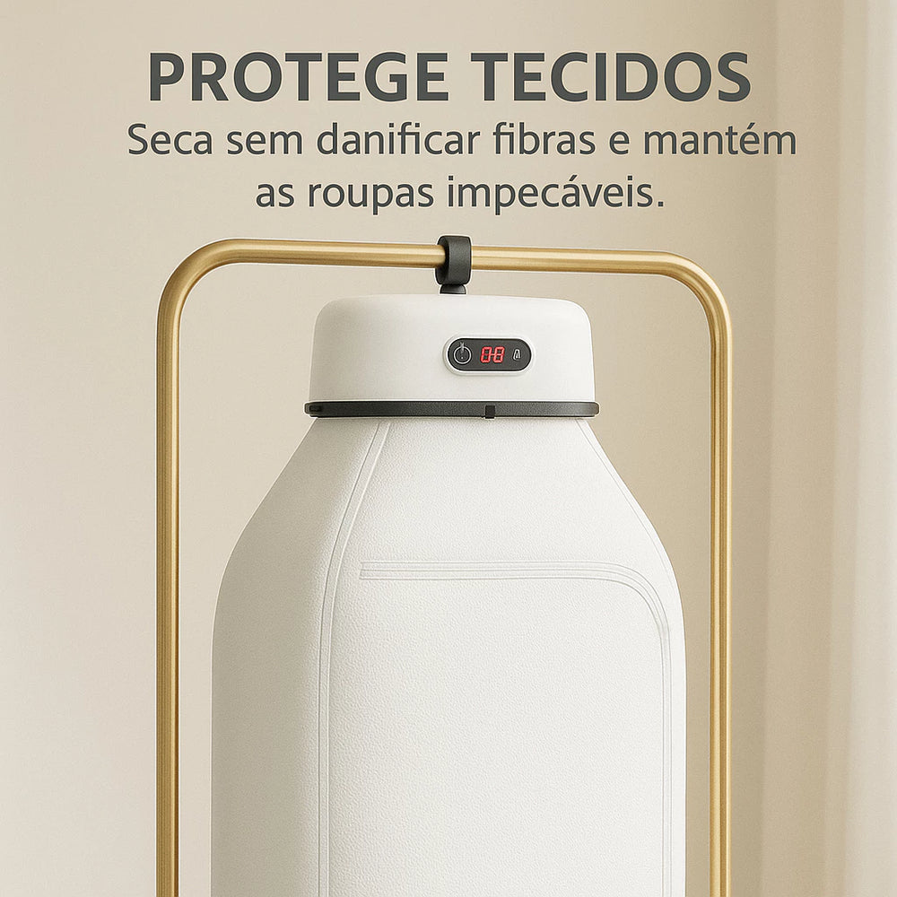 Secador de Roupas Portátil com Temporizador – Compacto, Eficiente e Fácil de Usar — referência de uso no ambiente | Mova