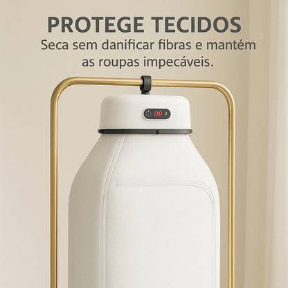 Secador de Roupas Portátil com Temporizador – Compacto, Eficiente e Fácil de Usar