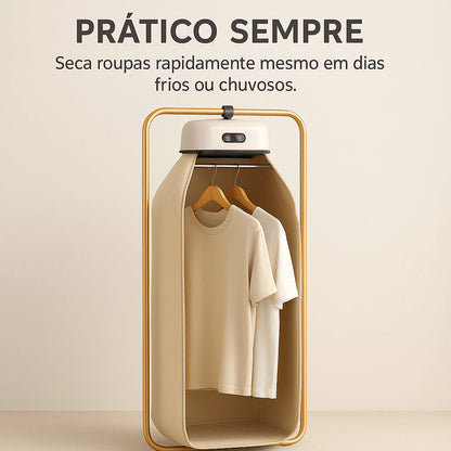 Secador de Roupas Portátil com Temporizador – Compacto, Eficiente e Fácil de Usar