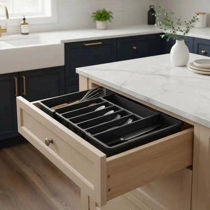 OrgaChef™ – Organizador de Gavetas Extensível para Talheres e Utensílios - Mōva Decor