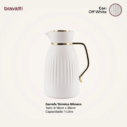 Garrafa Térmica Mônaco 1L Premium FastClick – Bravatti