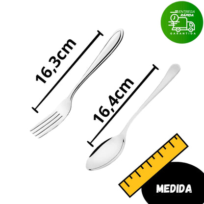 Kit Talheres de Sobremesa 24 Peças Mōva