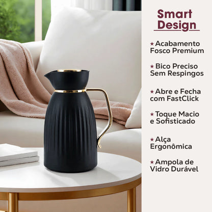 Garrafa Térmica Mônaco 1L Premium FastClick – Bravatti