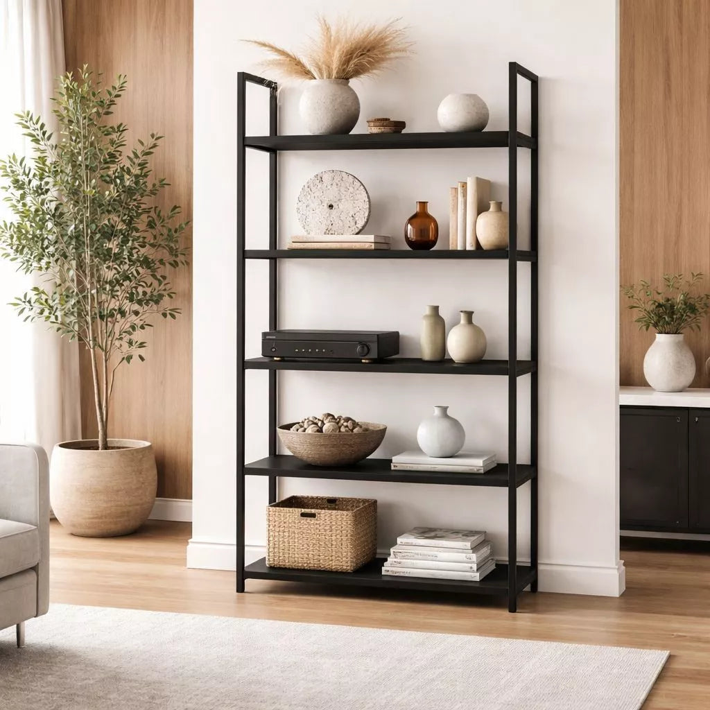 Urban Loft™ – Estante Industrial Alta com 5 Prateleiras Multiuso
