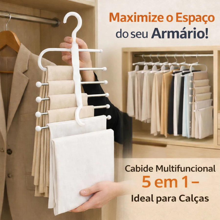 SmartHanger Pro - Cabide de Inox 5 em 1 para Calças — referência de uso no ambiente | Mova Decor