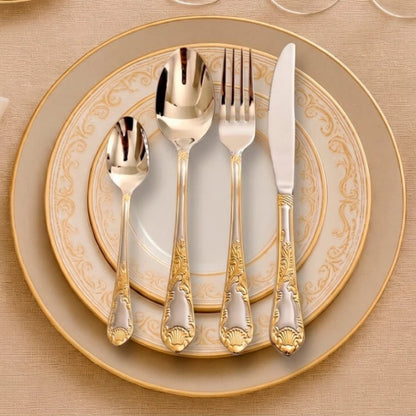 Monaco Classic – Faqueiro Premium 24 Peças - Mōva Decor