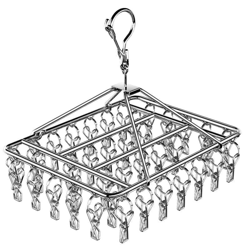 Mōva AirClip™ – Varal Inteligente Inox com Prendedores para Roupas Íntimas