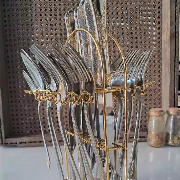 Brilho Imperial™ – Jogo de Talheres Premium | Mōva Decor