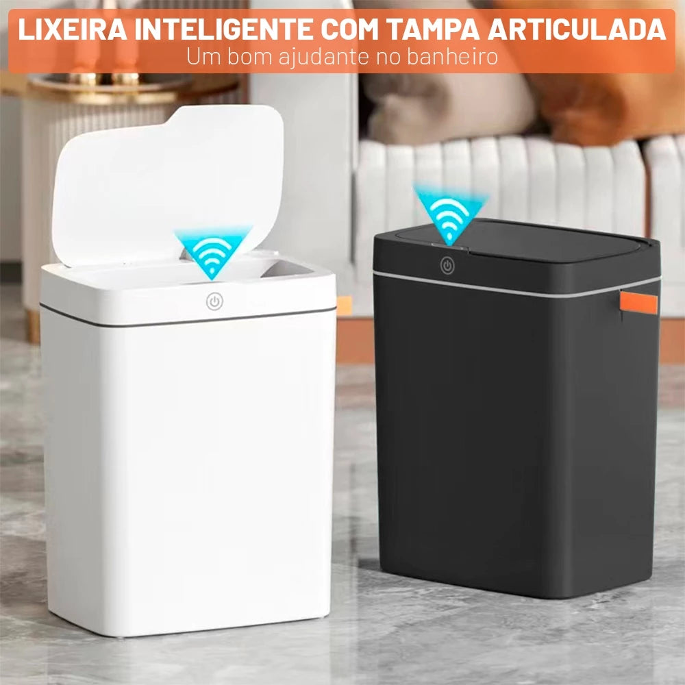 SensorClean Pro™ – Lixeira Inteligente Automática 15L USB | Mōva Decor