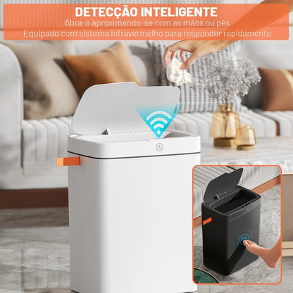 SensorClean Pro™ – Lixeira Inteligente Automática 15L USB | Mōva Decor