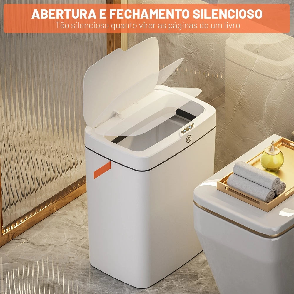 SensorClean Pro™ – Lixeira Inteligente Automática 15L USB | Mōva Decor
