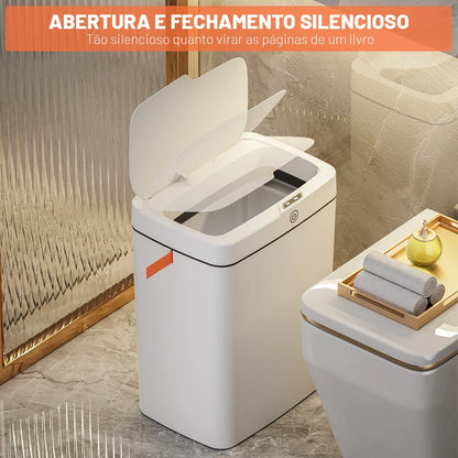 SensorClean Pro™ – Lixeira Inteligente Automática 15L USB | Mōva Decor