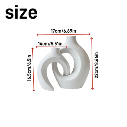 Conjunto de Vasos de Arte Branca - Mōva Decor