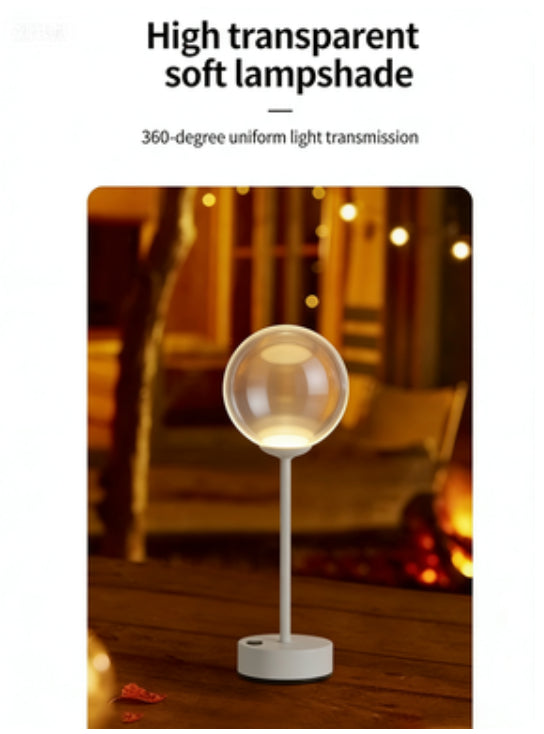 Aurum luminária botão touch acionando os 3 tons de luz quente neutro e frio