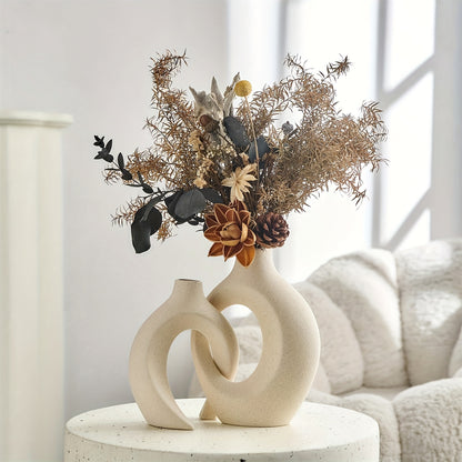 Conjunto de Vasos de Arte Branca - Mōva Decor