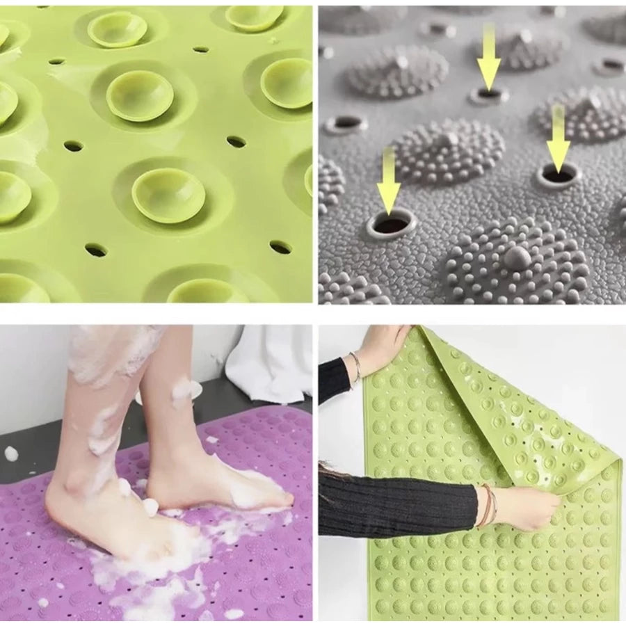 AquaZen™ – Tapete Antiderrapante Massageador para Box com Ventosas Premium