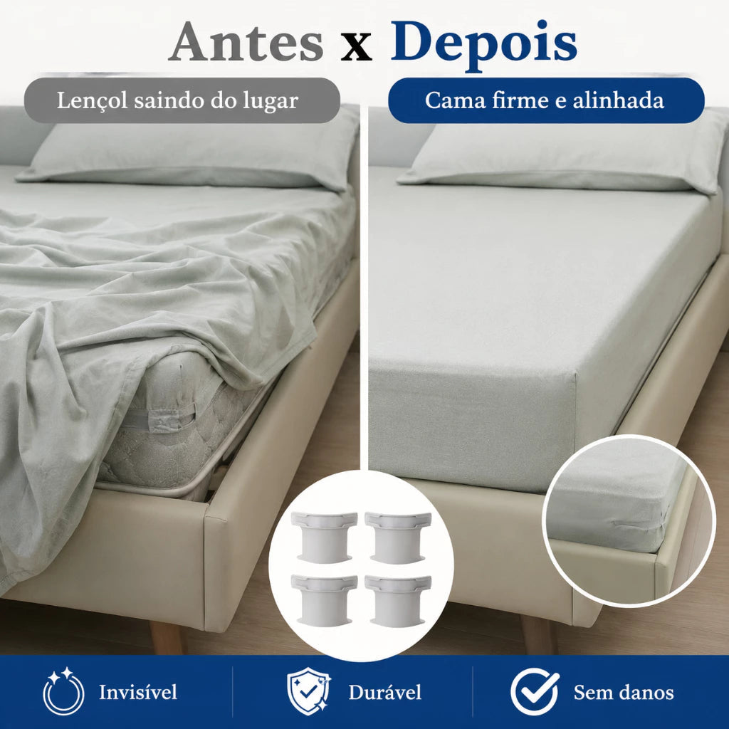 Comparação do lençol antes e depois da instalação do FixBed