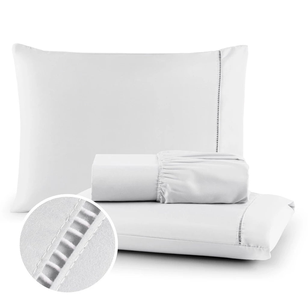 Jogo de Lençol 400 Fios 2 Peças - Mōva Decor